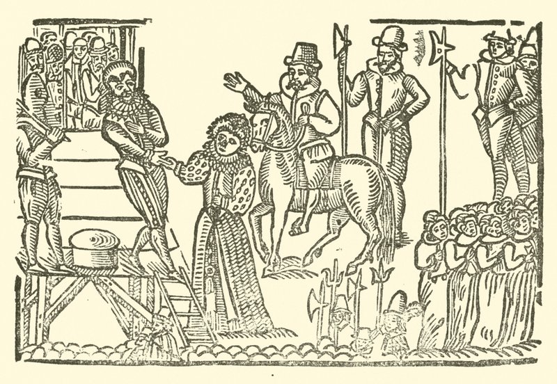 Illusztráció a Roxburghe-balladákhoz (fametszet) alkotó: (after) English School