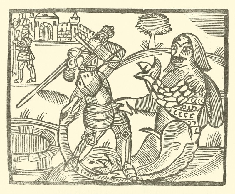 Illusztráció a Roxburghe-balladákhoz (fametszet) alkotó: (after) English School
