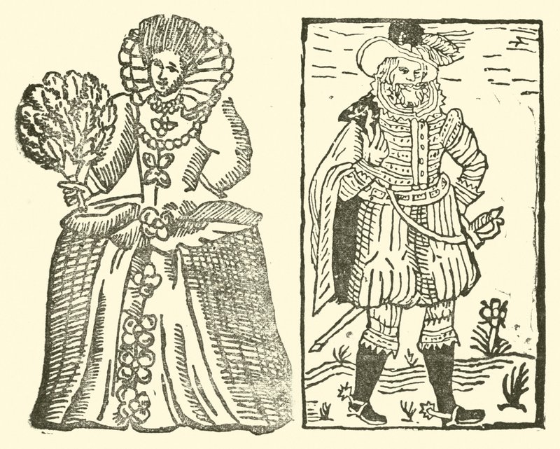Illusztráció a Roxburghe-balladákhoz (fametszet) alkotó: (after) English School