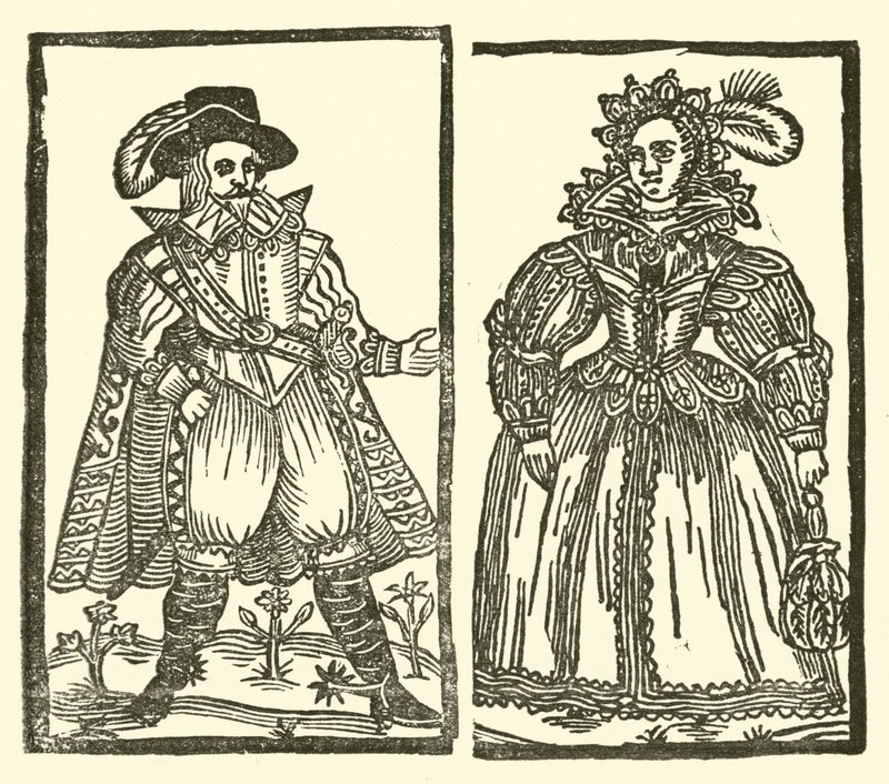 Illusztráció a Roxburghe-balladákhoz (fametszet) alkotó: (after) English School