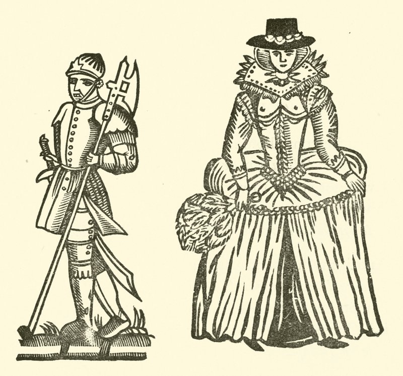 Illusztráció a Roxburghe-balladákhoz (fametszet) alkotó: (after) English School