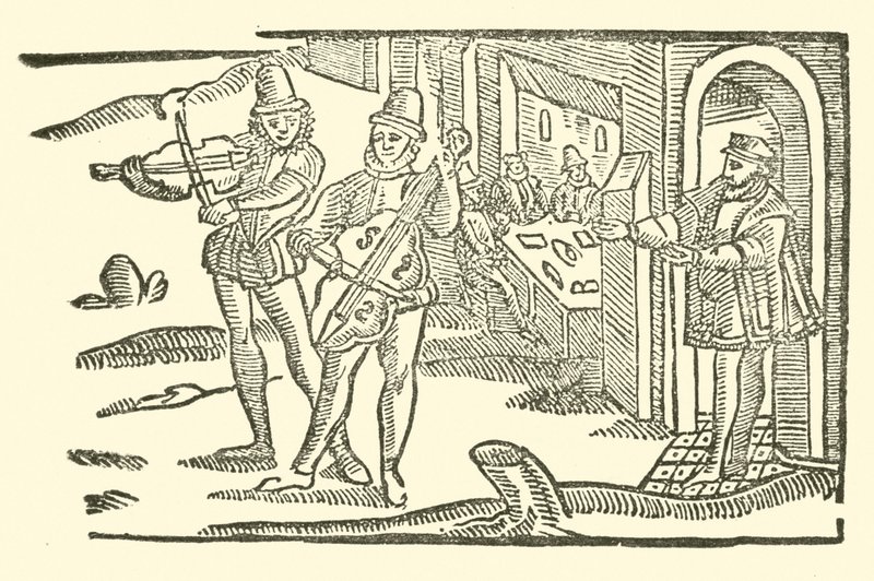 Illusztráció a Roxburghe-balladákhoz (fametszet) alkotó: (after) English School