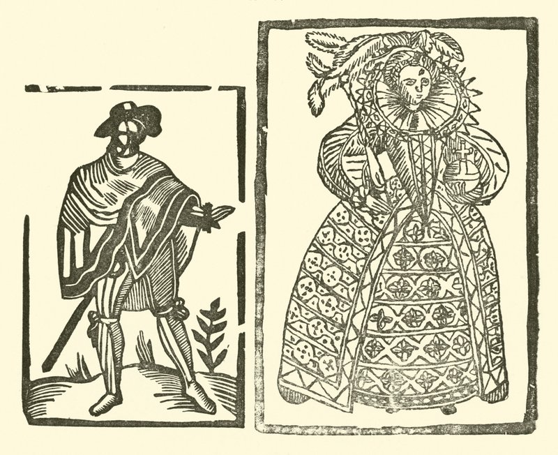 Illusztráció a Roxburghe-balladákhoz (fametszet) alkotó: (after) English School