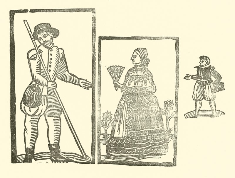 Illusztráció a Roxburghe-balladákhoz (fametszet) alkotó: (after) English School