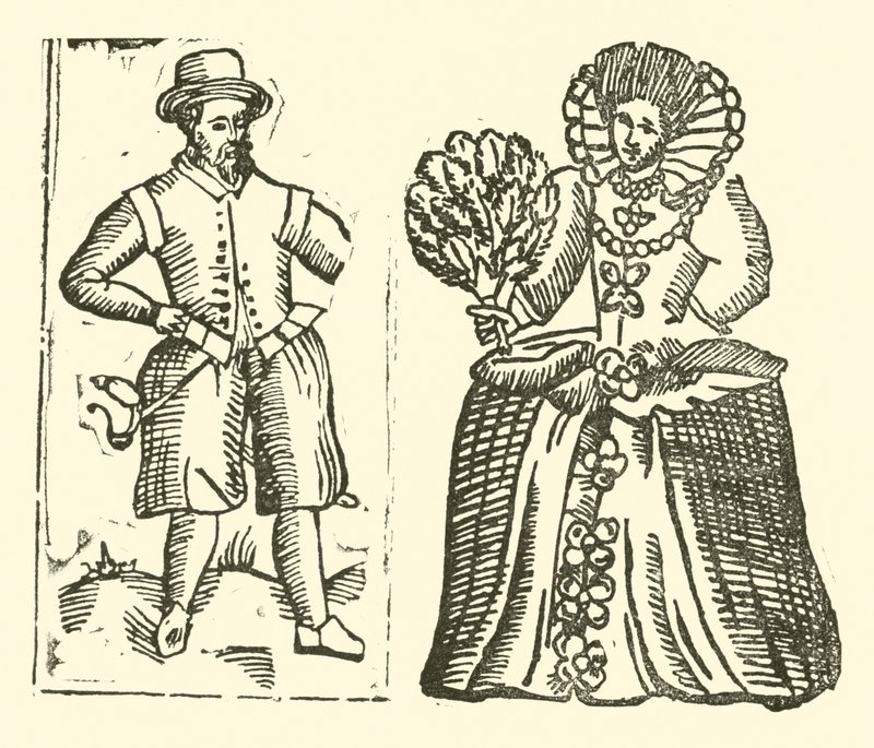Illusztráció a Roxburghe-balladákhoz (fametszet) alkotó: (after) English School