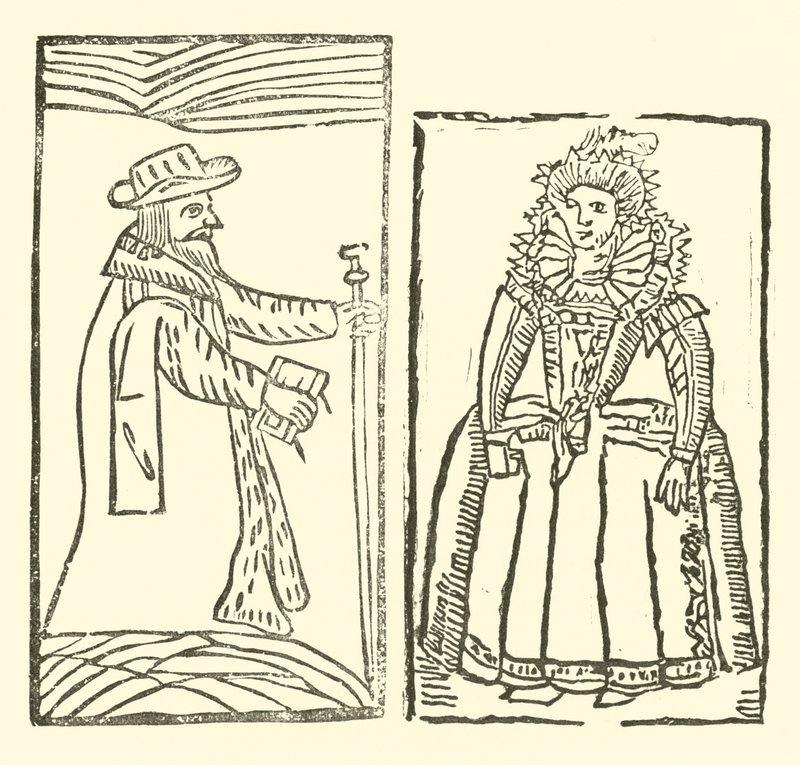 Illusztráció a Roxburghe-balladákhoz (fametszet) alkotó: (after) English School