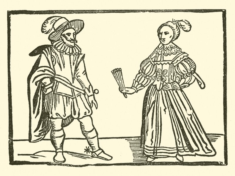 Illusztráció a Roxburghe-balladákhoz (fametszet) alkotó: (after) English School