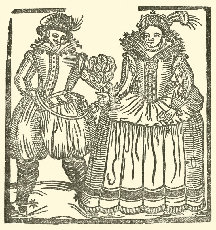 Illusztráció a Roxburghe-balladákhoz (fametszet) alkotó: (after) English School