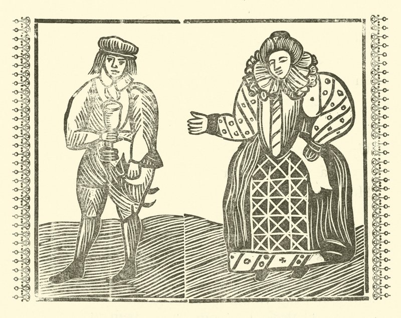 Illusztráció a Roxburghe-balladákhoz (fametszet) alkotó: (after) English School
