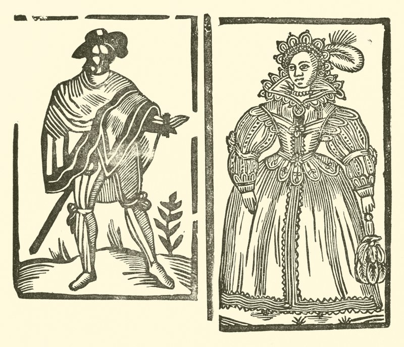 Illusztráció a Roxburghe-balladákhoz (fametszet) alkotó: (after) English School