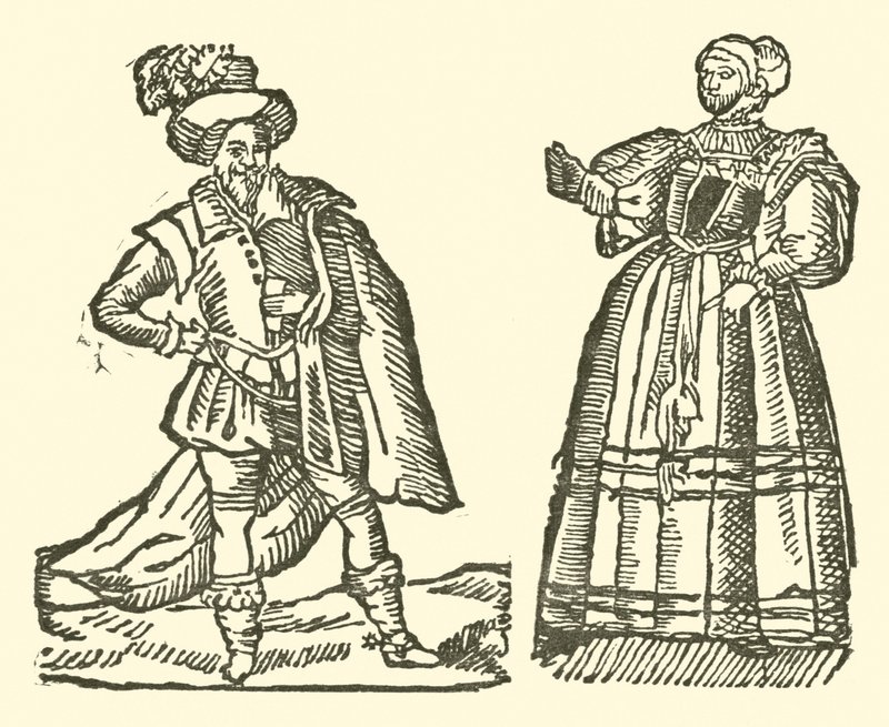 Illusztráció a Roxburghe-balladákhoz (fametszet) alkotó: (after) English School