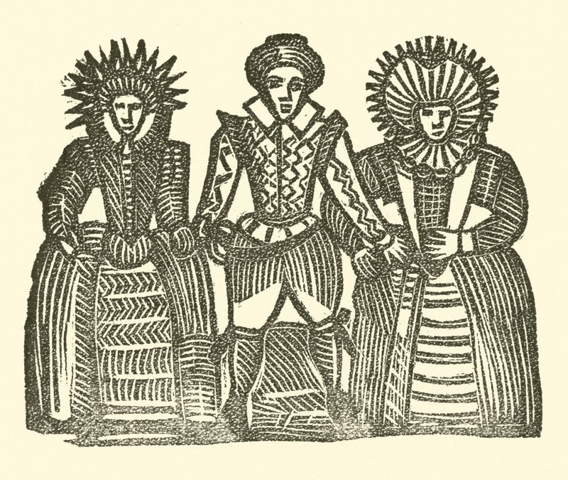 Illusztráció a Roxburghe-balladákhoz (fametszet) alkotó: (after) English School