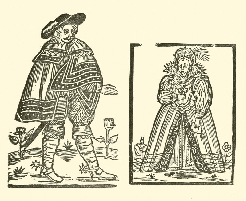 Illusztráció a Roxburghe-balladákhoz (fametszet) alkotó: (after) English School