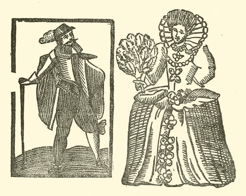 Illusztráció a Roxburghe-balladákhoz (fametszet) alkotó: (after) English School
