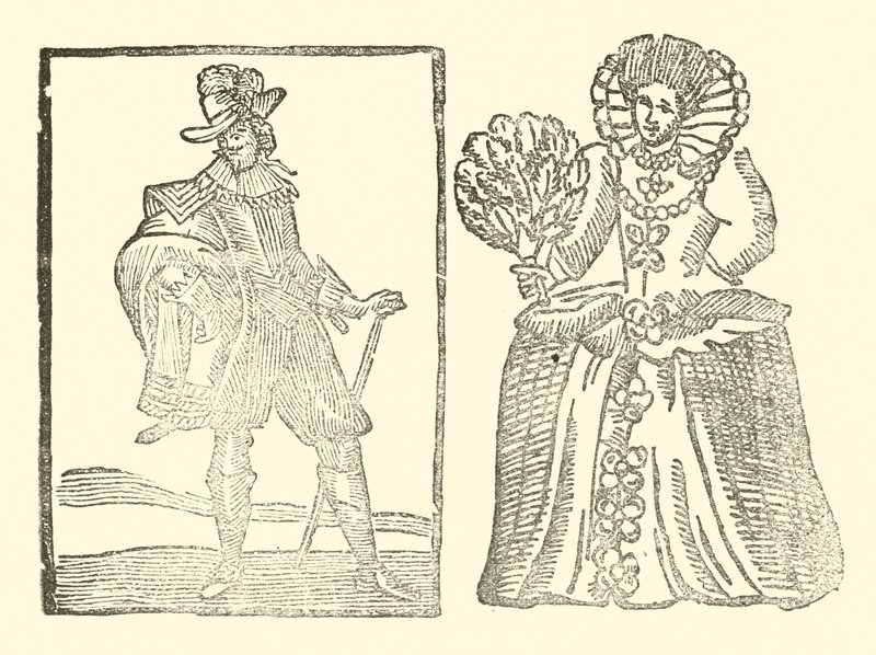Illusztráció a Roxburghe-balladákhoz (fametszet) alkotó: (after) English School
