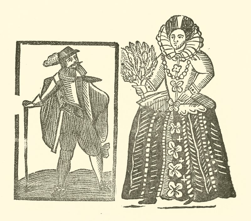 Illusztráció a Roxburghe-balladákhoz (fametszet) alkotó: (after) English School