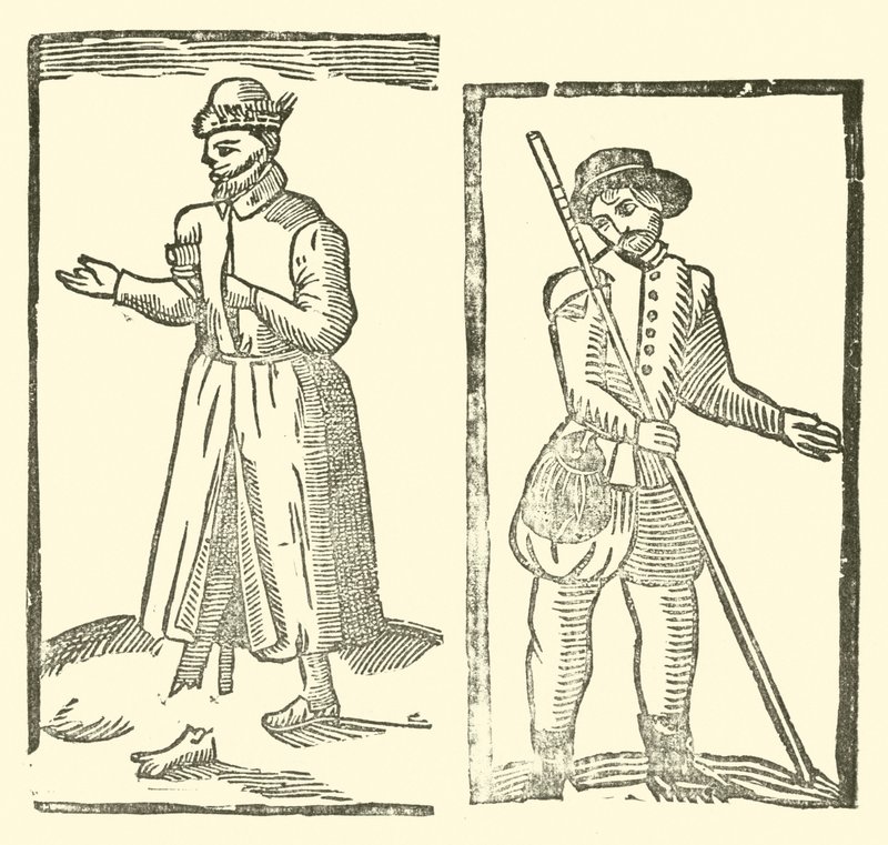 Illusztráció a Roxburghe-balladákhoz (fametszet) alkotó: (after) English School