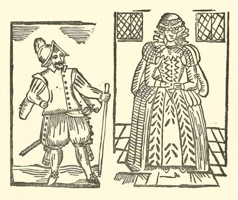 Illusztráció a Roxburghe-balladákhoz (fametszet) alkotó: (after) English School