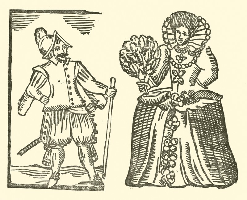 Illusztráció a Roxburghe-balladákhoz (fametszet) alkotó: (after) English School