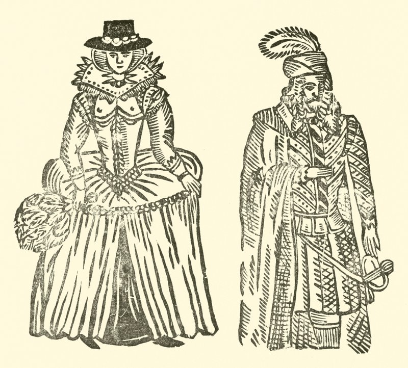 Illusztráció a Roxburghe-balladákhoz (fametszet) alkotó: (after) English School