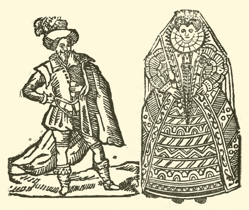 Illusztráció a Roxburghe-balladákhoz (fametszet) alkotó: (after) English School