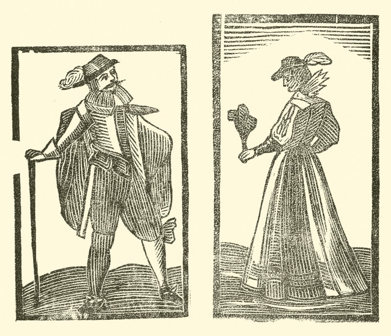 Illusztráció a Roxburghe-balladákhoz (fametszet) alkotó: (after) English School