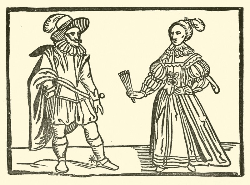 Illusztráció a Roxburghe-balladákhoz (fametszet) alkotó: (after) English School