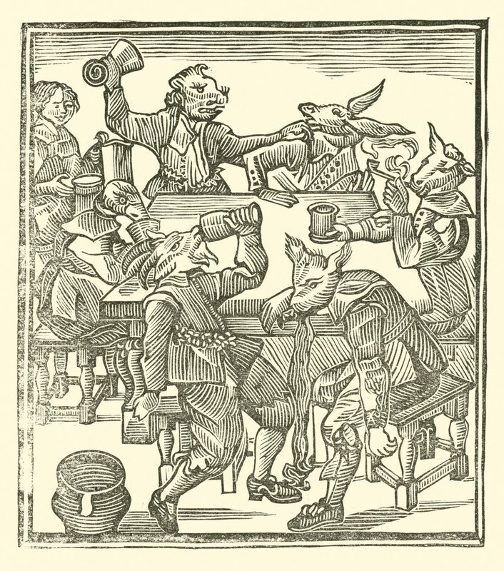 Illusztráció a Roxburghe-balladákhoz (fametszet) alkotó: (after) English School