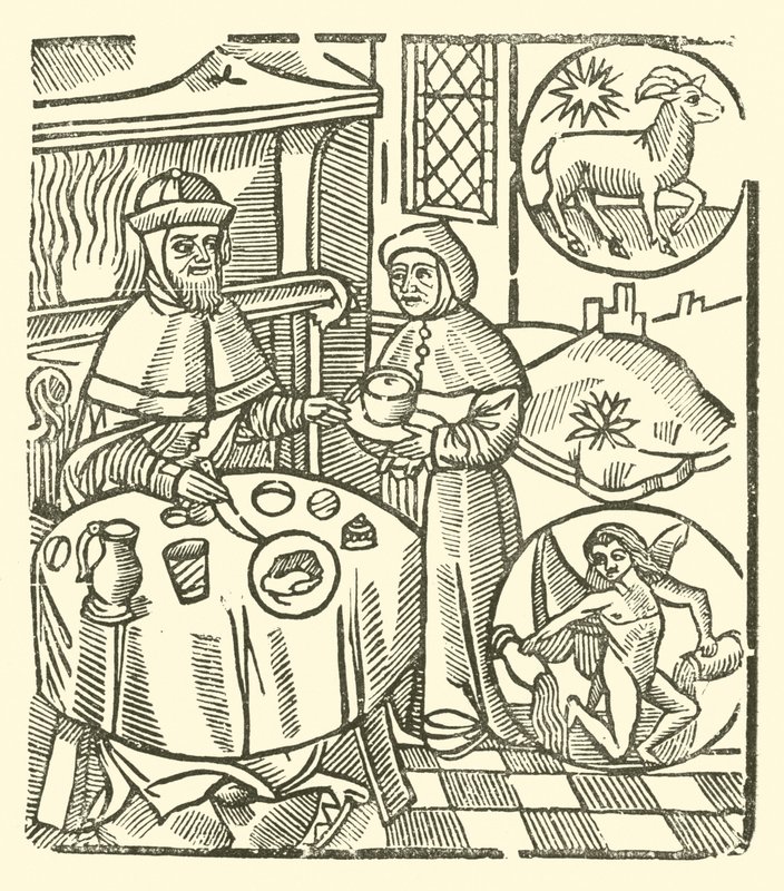 Illusztráció a Roxburghe-balladákhoz (fametszet) alkotó: (after) English School