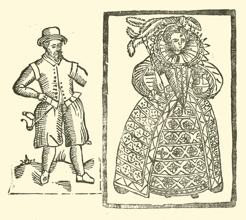 Illusztráció a Roxburghe-balladákhoz (fametszet) alkotó: (after) English School