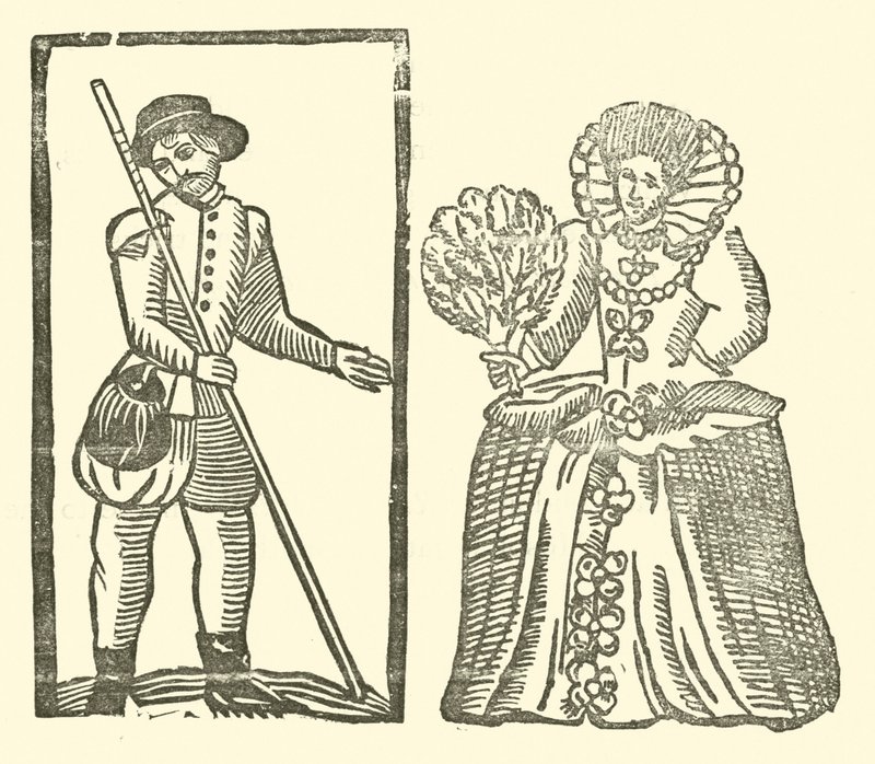 Illusztráció a Roxburghe-balladákhoz (fametszet) alkotó: (after) English School