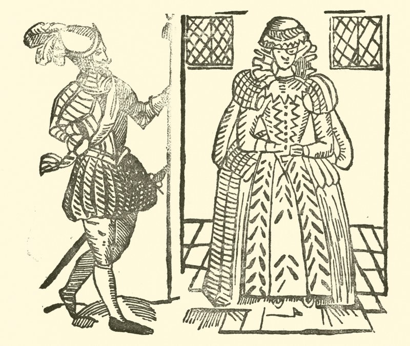 Illusztráció a Roxburghe-balladákhoz (fametszet) alkotó: (after) English School