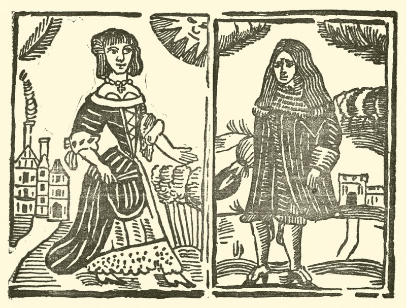 Illusztráció a Roxburghe-balladákhoz (fametszet) alkotó: (after) English School
