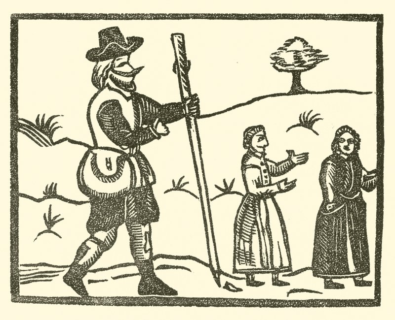 Illusztráció a Roxburghe-balladákhoz (fametszet) alkotó: (after) English School