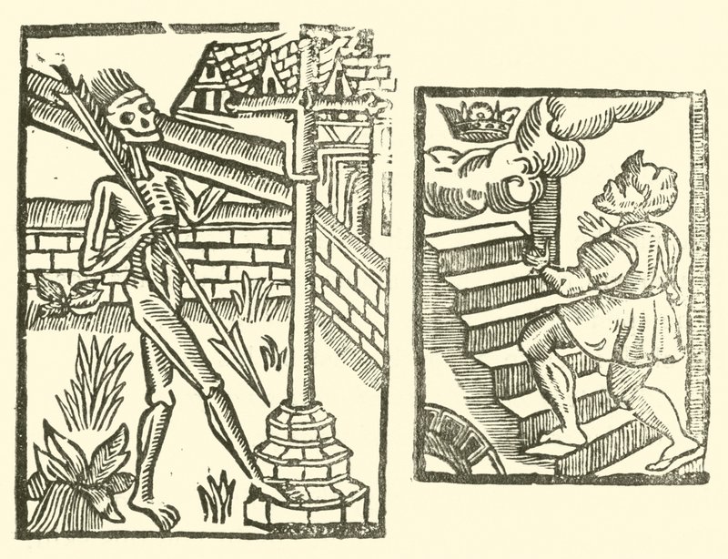 Illusztráció a Roxburghe-balladákhoz (fametszet) alkotó: (after) English School