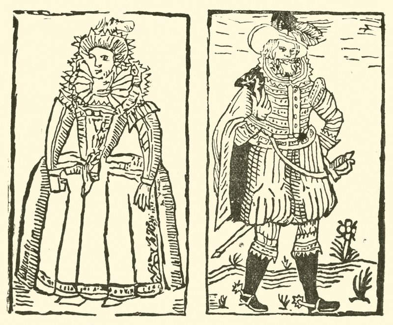 Illusztráció a Roxburghe-balladákhoz (fametszet) alkotó: (after) English School