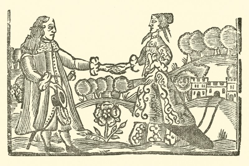 Illusztráció a Roxburghe-balladákhoz (fametszet) alkotó: (after) English School