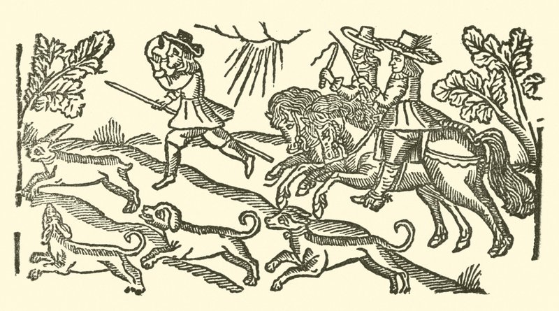 Illusztráció a Roxburghe-balladákhoz (fametszet) alkotó: (after) English School