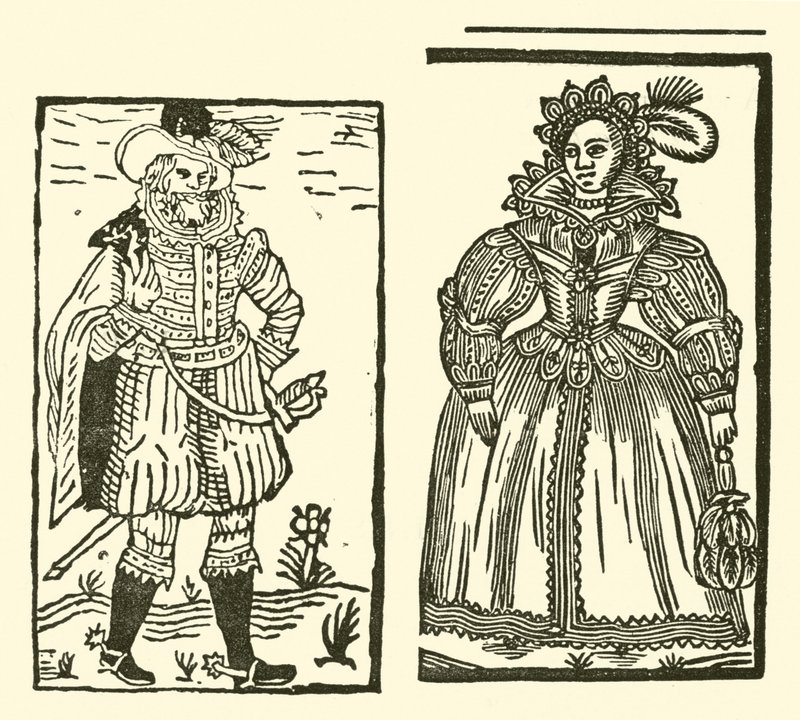 Illusztráció a Roxburghe-balladákhoz (fametszet) alkotó: (after) English School