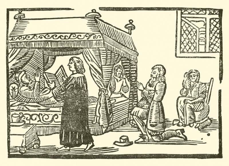 Illusztráció a Roxburghe-balladákhoz (fametszet) alkotó: (after) English School
