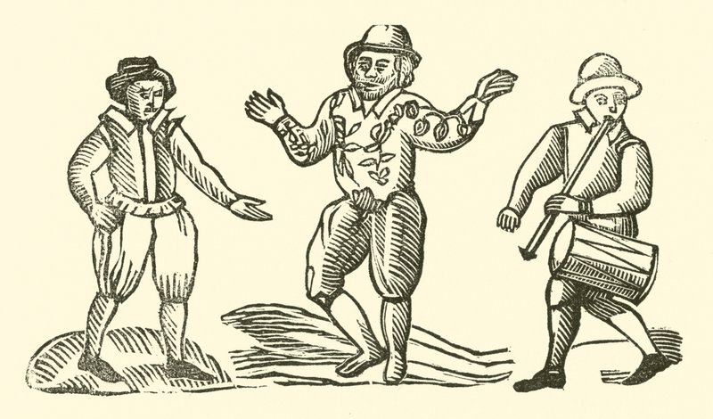 Illusztráció a Roxburghe-balladákhoz (fametszet) alkotó: (after) English School