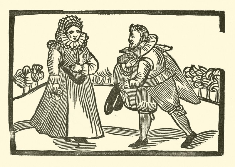 Illusztráció a Roxburghe-balladákhoz (fametszet) alkotó: (after) English School