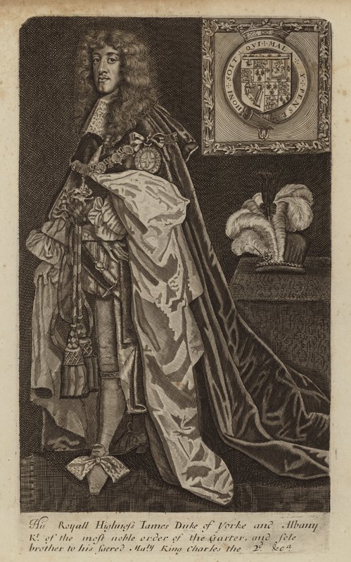 II. és VII. Jakab, Anglia, Skócia és Írország királya, amikor York hercege (metszet) alkotó: (after) English School