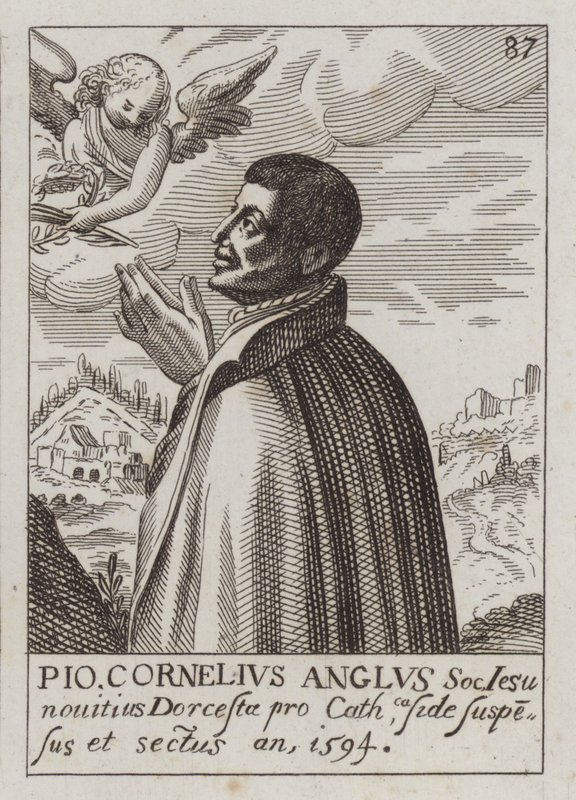 John Cornelius, angol jezsuita katolikus pap és mártír (metszet) alkotó: (after) English School