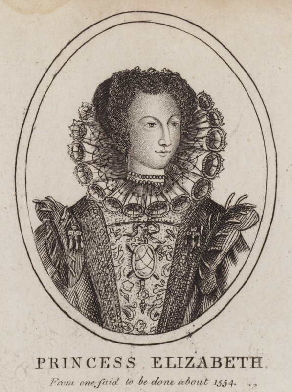 Erzsébet hercegnő, VIII. Henrik király és Boleyn Anna lánya (metszet) alkotó: (after) English School