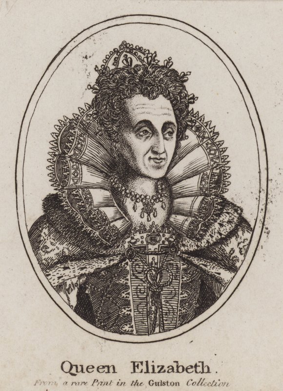 Erzsébet királynő (metszet) alkotó: (after) English School