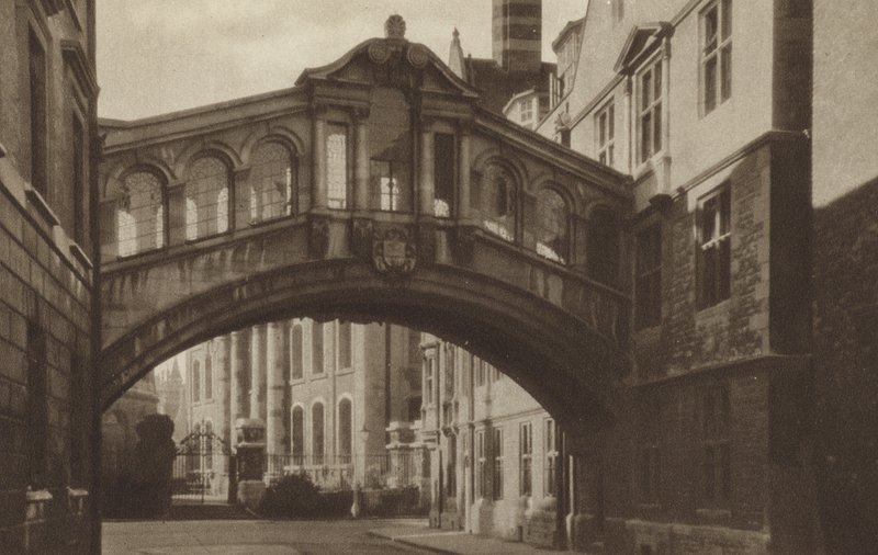 Hertford College, The Bridge (f/w fotó) alkotó: (after) English photographer