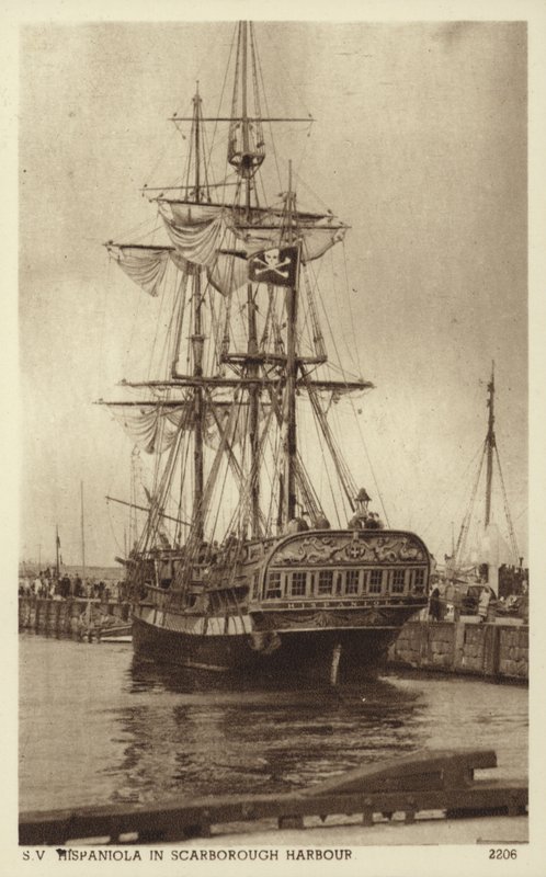 Hispaniola, Scarborough Harbor (f/w fotó) alkotó: (after) English photographer