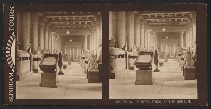 London, Rosetta Stone, British Museum (f/w fotó) alkotó: (after) English photographer