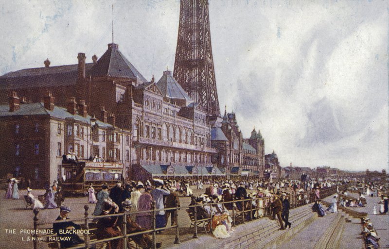 The Promenade, Blackpool (színes fotó) alkotó: (after) English photographer